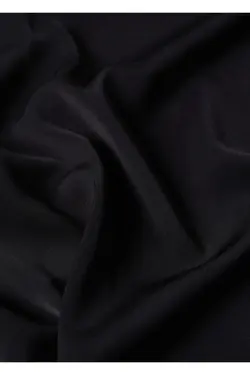 بلوز ساتن نامتقارن مشکی زنانه - یاری شاپ