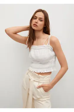 بلوز سفید سفید زنانه - یاری شاپ