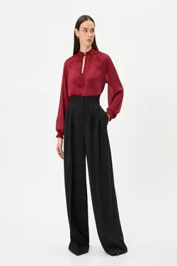 بلوز شرابی زنانه - یاری شاپ