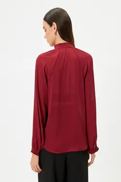 بلوز شرابی زنانه - یاری شاپ