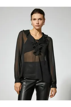 بلوز شیفون فلانس - یاری شاپ