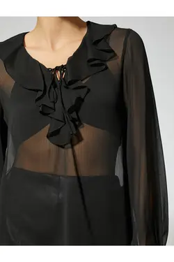 بلوز شیفون فلانس - یاری شاپ