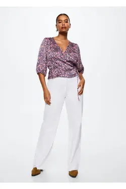 بلوز طرح دار گل - یاری شاپ