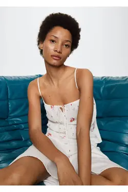 بلوز طرح دار گل - یاری شاپ