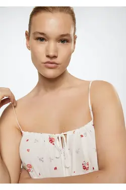 بلوز طرح دار گل - یاری شاپ