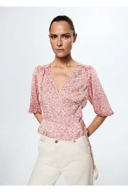 بلوز طرح دار گل - یاری شاپ