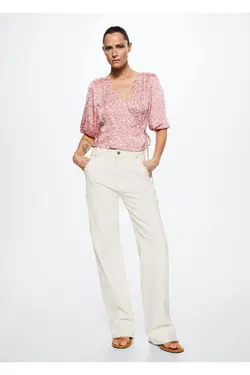 بلوز طرح دار گل - یاری شاپ