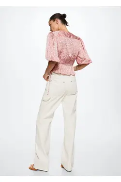 بلوز طرح دار گل - یاری شاپ