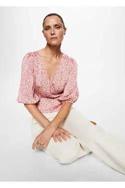 بلوز طرح دار گل - یاری شاپ