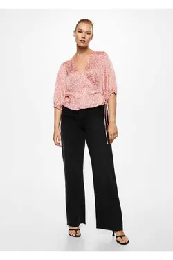 بلوز طرح دار گل - یاری شاپ