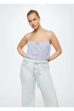 بلوز طرح دار گل - یاری شاپ