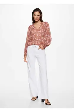 بلوز طرح دار گل - یاری شاپ