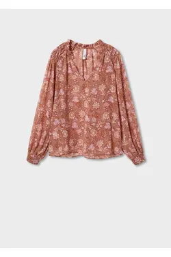 بلوز طرح دار گل - یاری شاپ