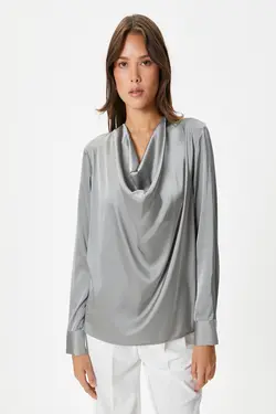 بلوز طوسی زنانه - یاری شاپ