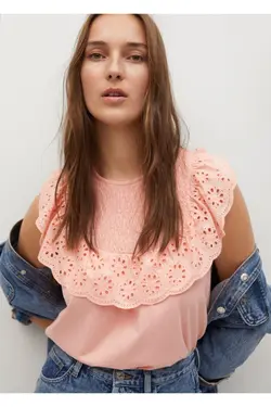 بلوز قرمز مرجانی زنانه - یاری شاپ