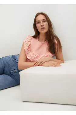 بلوز قرمز مرجانی زنانه - یاری شاپ