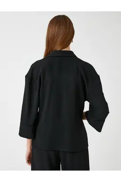 بلوز کیمونو با جزئیات کراوات - یاری شاپ