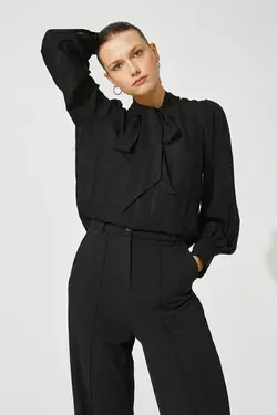 بلوز مشکی زنانه 3WAK60122UW - یاری شاپ