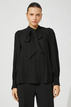 بلوز مشکی زنانه 3WAK60122UW - یاری شاپ