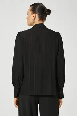 بلوز مشکی زنانه 3WAK60122UW - یاری شاپ