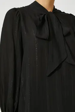 بلوز مشکی زنانه 3WAK60122UW - یاری شاپ