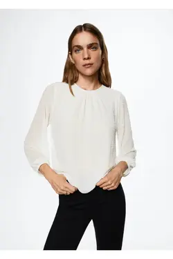 بلوز مهره ای با جزئیات - یاری شاپ