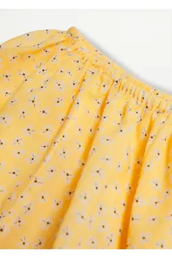 بلوز نخی زنانه طرح زرد - یاری شاپ