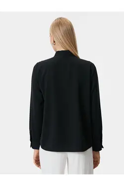 بلوز یقه روسری آستین بلند یقه V - یاری شاپ