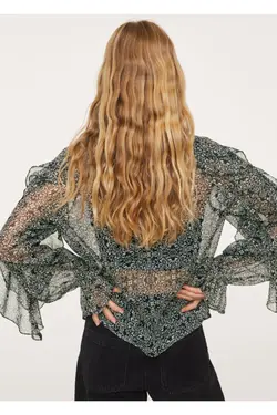 بلوز یقه مشکی زنانه - یاری شاپ