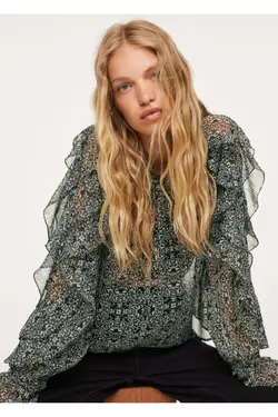 بلوز یقه مشکی زنانه - یاری شاپ