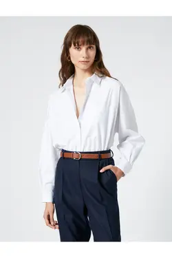 پایه پیراهن آستین بلند دکمه جیب پنبه - یاری شاپ