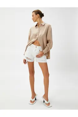 پیراهن آستین بلند با جزئیات - یاری شاپ