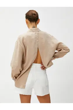 پیراهن آستین بلند با جزئیات - یاری شاپ