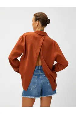 پیراهن آستین بلند با جزئیات - یاری شاپ