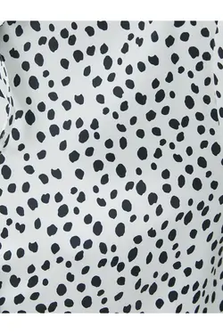 پیراهن آستین بلند با جزئیات پاپیون روی یقه - یاری شاپ