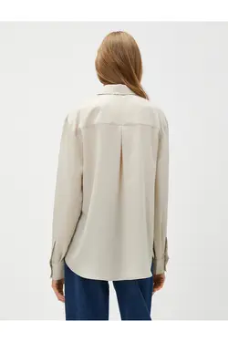 پیراهن آستین بلند با جزئیات جیب - یاری شاپ