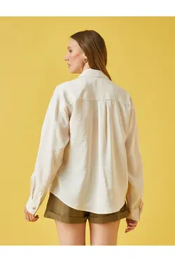 پیراهن آستین بلند با جزئیات جیب - یاری شاپ