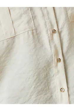 پیراهن آستین بلند با جزئیات جیب - یاری شاپ