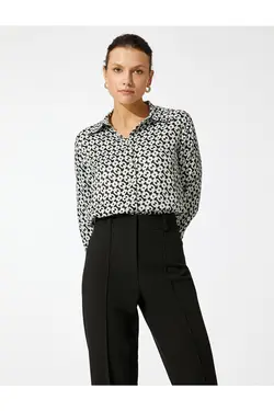 پیراهن آستین بلند با طرح زنجیر - یاری شاپ