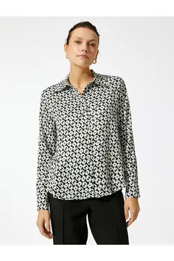 پیراهن آستین بلند با طرح زنجیر - یاری شاپ