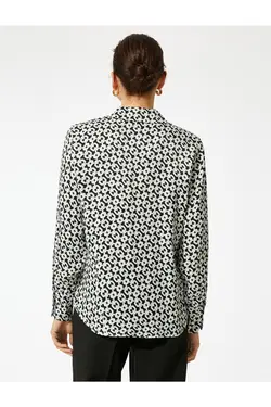 پیراهن آستین بلند با طرح زنجیر - یاری شاپ