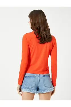 پیراهن آستین بلند پارچه دار - یاری شاپ