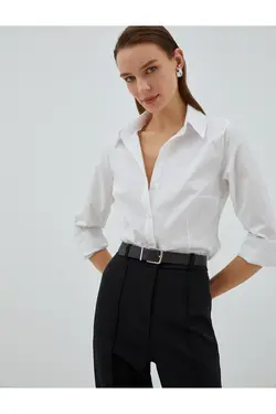 پیراهن آستین بلند پایه با جزئیات دوخت - یاری شاپ