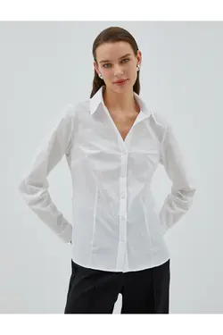 پیراهن آستین بلند پایه با جزئیات دوخت - یاری شاپ