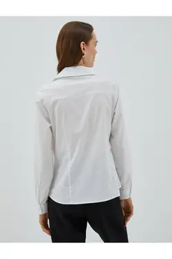 پیراهن آستین بلند پایه با جزئیات دوخت - یاری شاپ