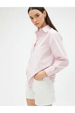 پیراهن آستین بلند پنبه ای پایه - یاری شاپ