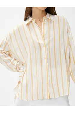 پیراهن آستین بلند پوپلین سایز بزرگ - یاری شاپ