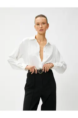 پیراهن آستین بلند دکمه دار - یاری شاپ