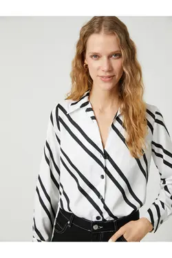 پیراهن آستین بلند دکمه دار - یاری شاپ