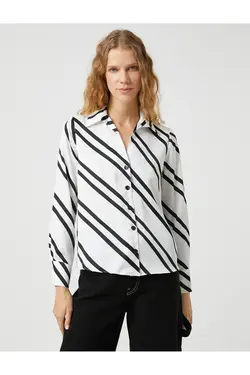 پیراهن آستین بلند دکمه دار - یاری شاپ